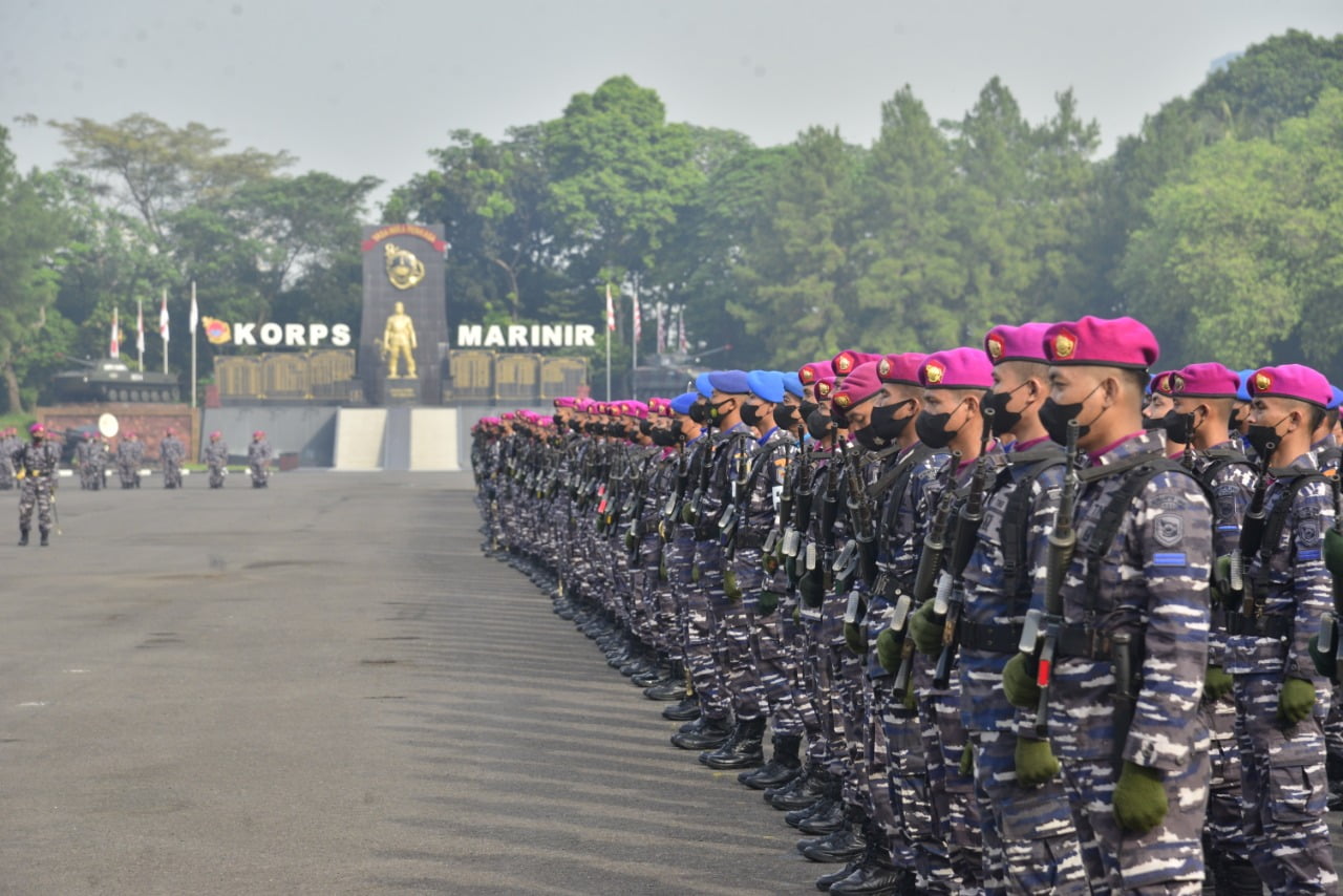Prajurit Marinir Ikuti Upacara Peringatan Hari Kebangkitan Nasional 1