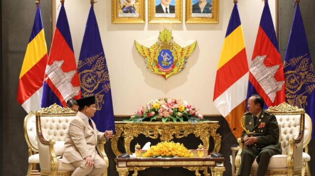 Di Kamboja, Menhan RI Prabowo Subianto Sampaikan Kesamaan Pandangan RI-Kamboja dalam Mendukung Perdamaian Dunia
