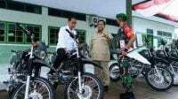 Menhan RI Prabowo Subianto Serahkan 40 Unit Motor ke Kodim Tual