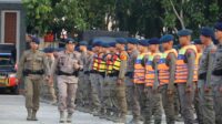 Komandan Satuan Brimob Polda Banten Memimpin Upacara Latihan Kemampuan SAR